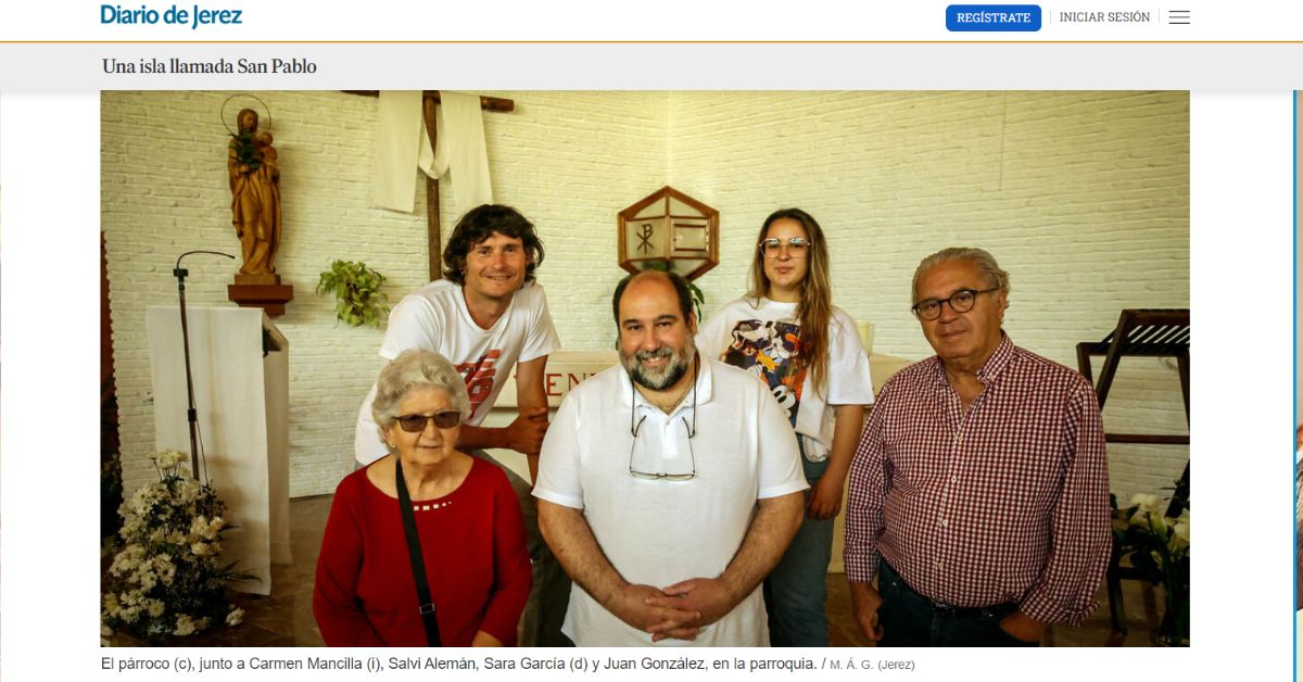 Diario de Jerez ha publicado un reportaje sobre el 50 aniversario de la parroquia San Pablo